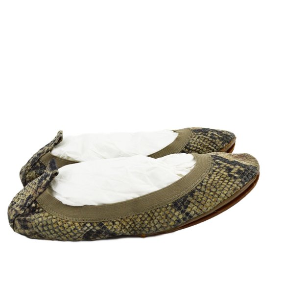 Yosi Samra Foldable Leather Ballet Flats #205-71 - Picture 3 of 5